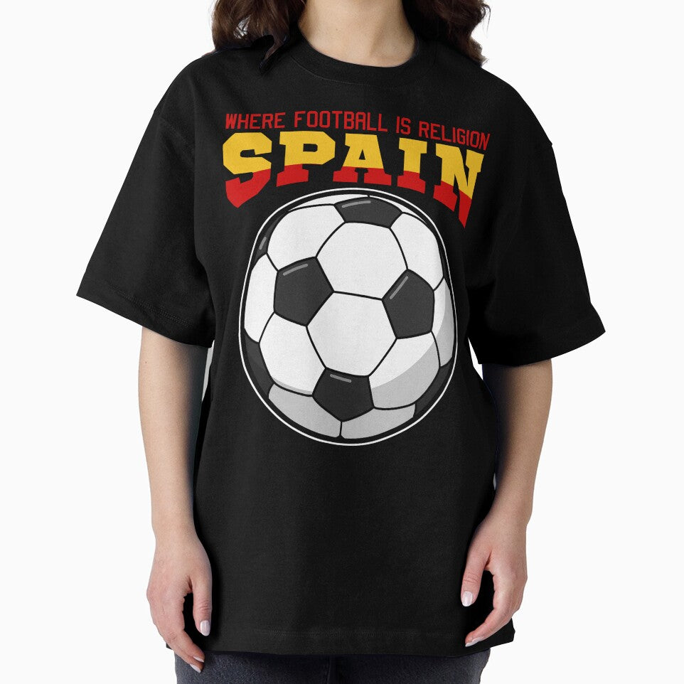 SPAIN WHERE FOOTBALL IS RELIGION - FOOTBALL GIFT by KEF Custom