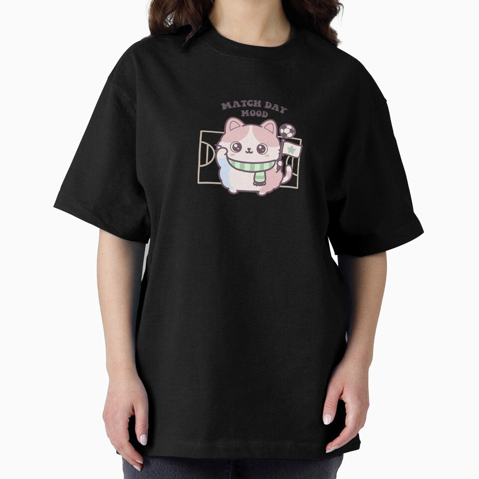 Match Day Mood Cute Cat – Kawaii Soccer Fan Kitty Cartoon by cimong