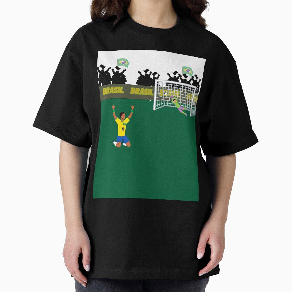Goal Celebration! Brazilian Soccer Spirit & Vibrant Stadium Art by Dhiessi