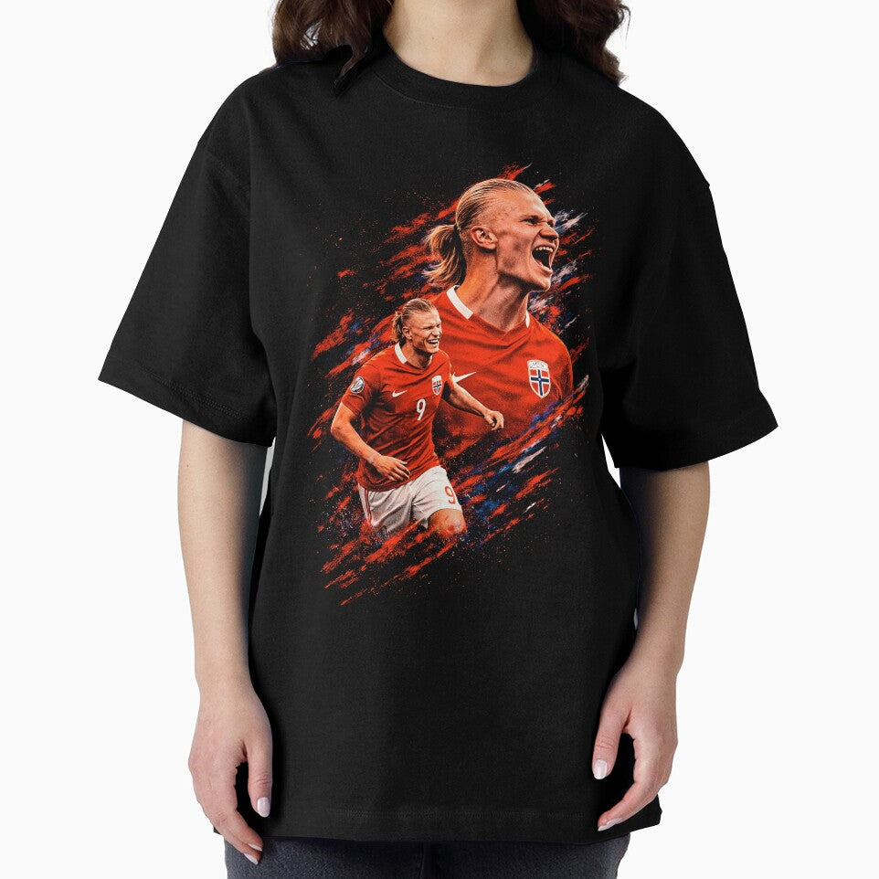 Erling Haaland Football Striker by Not Hugo