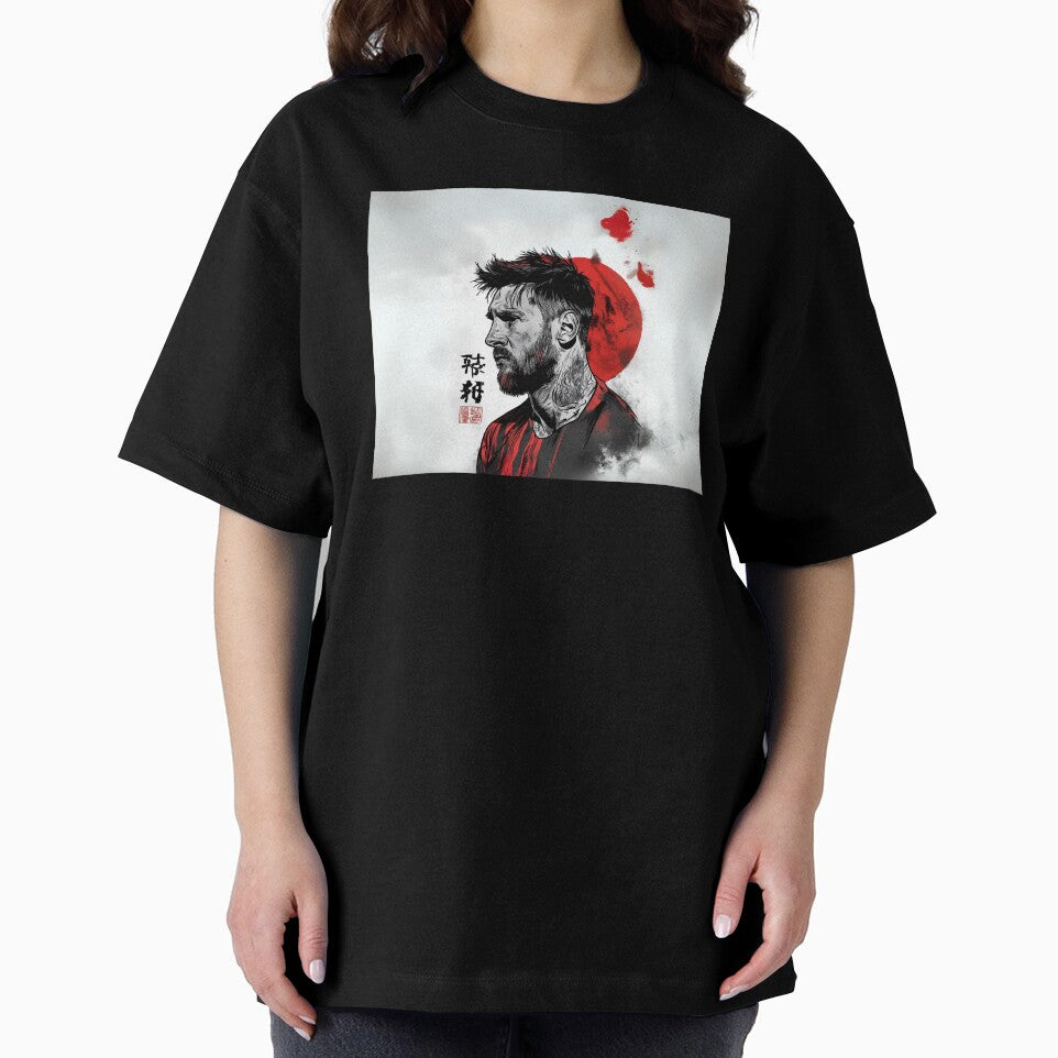 Messi Red Moon by NahtusDesign
