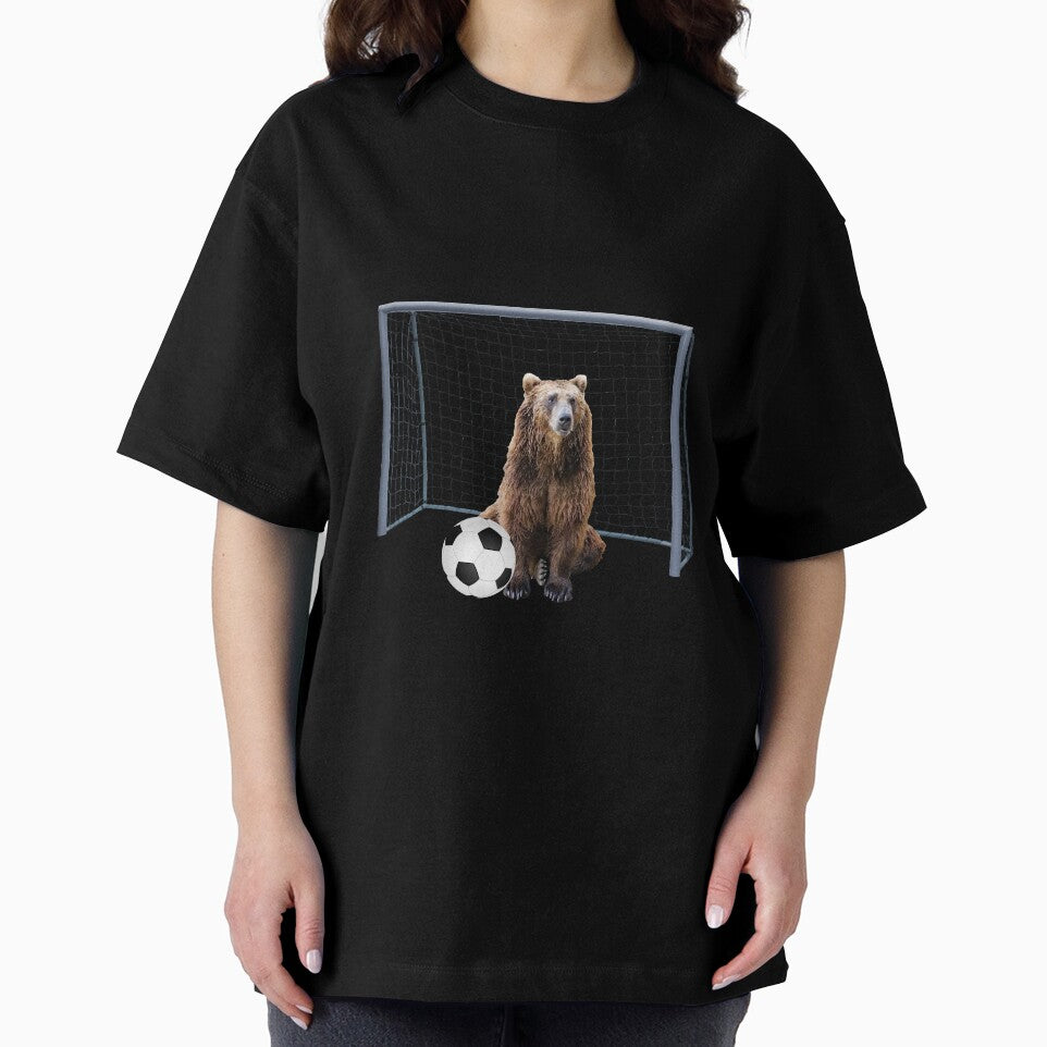 Brown Bear - Football soccer goal by Move-Art