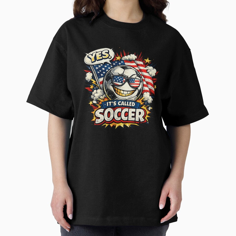 Yes, It’s Called Soccer | Funny USA Soccer Fan Comic Design by JerryBahama