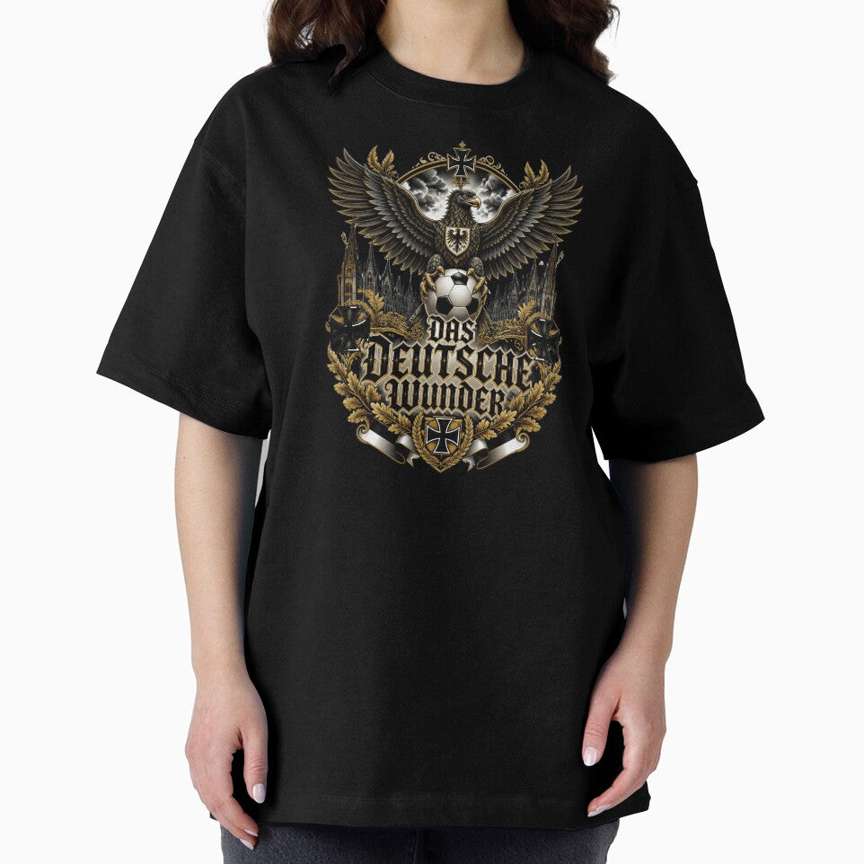 Germany Soccer Eagle - Das Deutsche Wunder  Vintage German Football Fan T-Shirt by 18-30