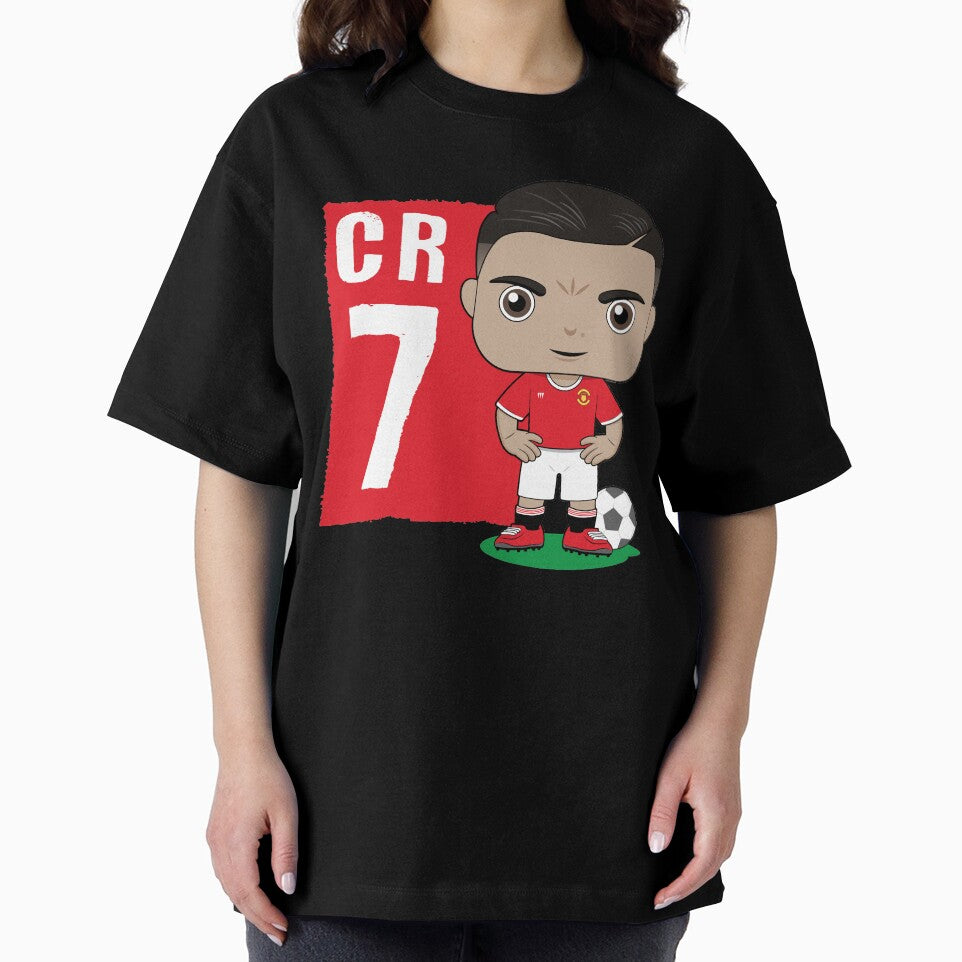 Cartoon Ronaldo CR 7 football soccer design by essjaydesigns