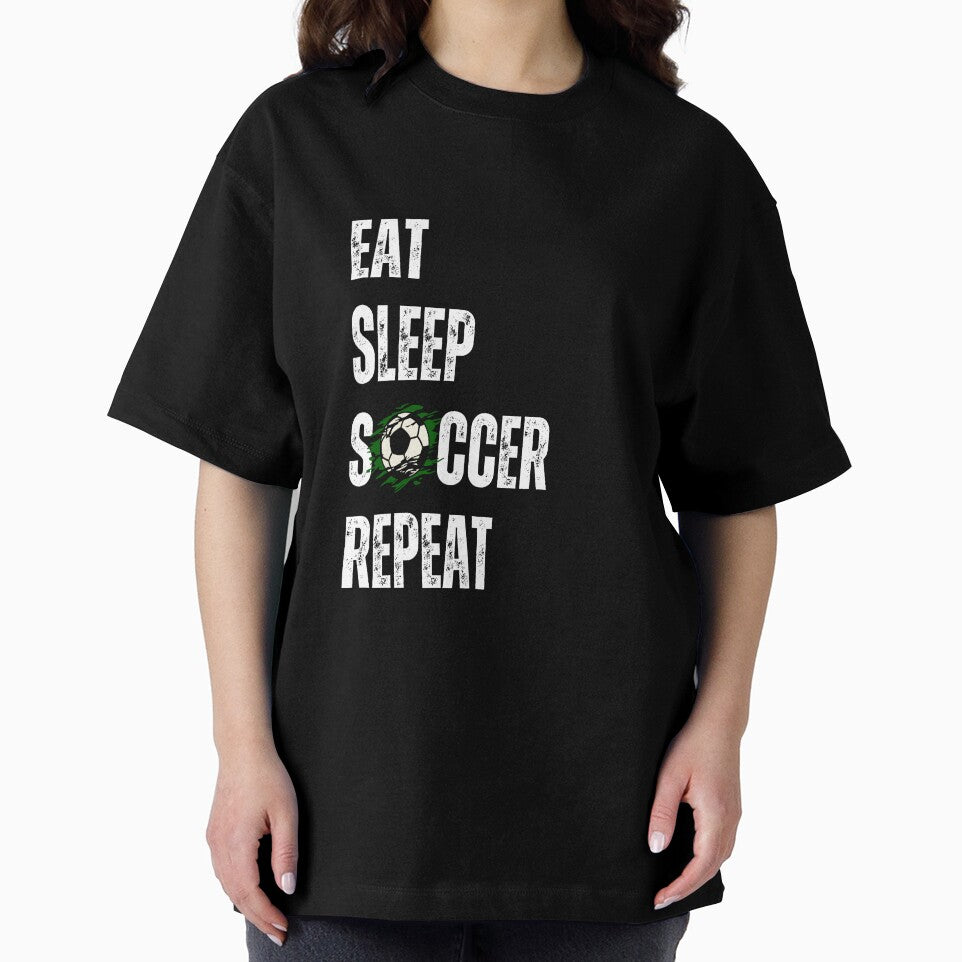 Eat Sleep Soccer Repeat Soccer Player Soccer Lover T-Shirt by Tee Studio
