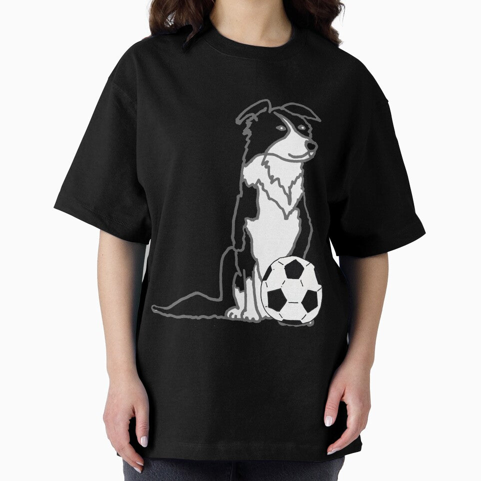 Funny Border Collie dog Playing Soccer by Nature's Fancy