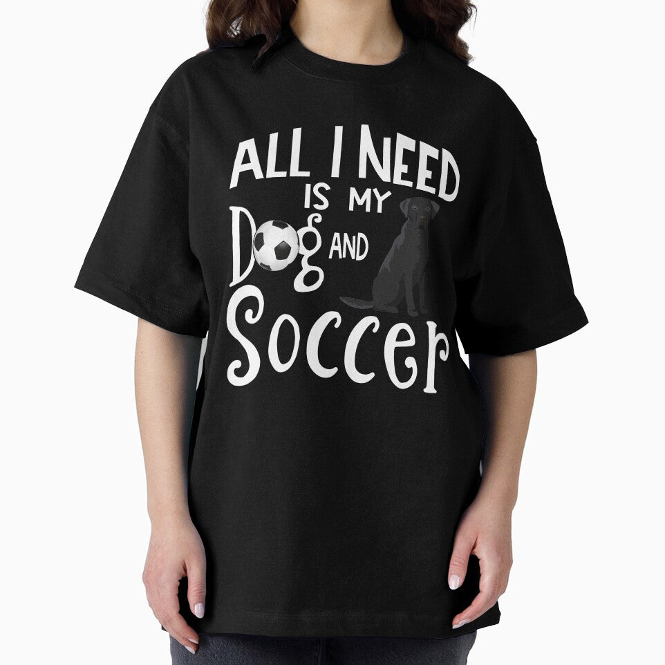 Black Labrador Retriever Dog Lover Soccer Player Saying Gift by tncgifts
