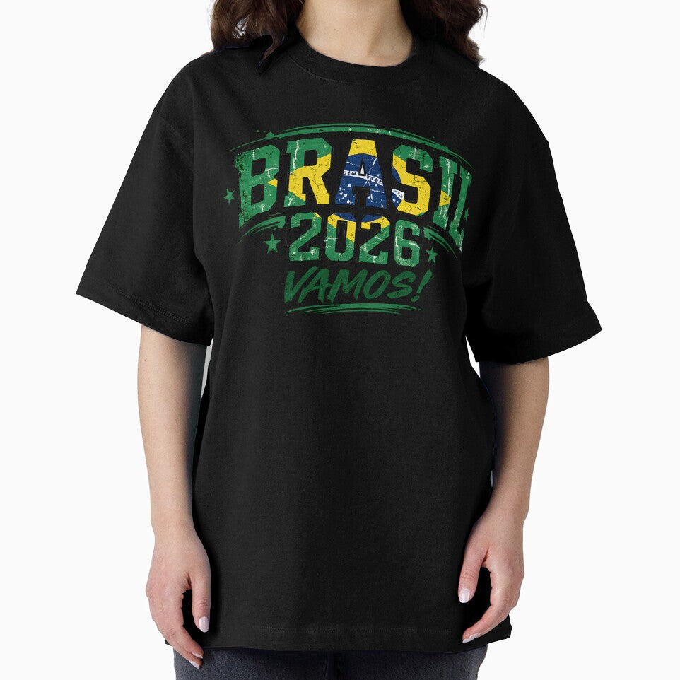 Brasil 2026 Vamos Soccer Shirt Brazil Football Fan Futebol Pride Patriotic Design by Martin's_Design