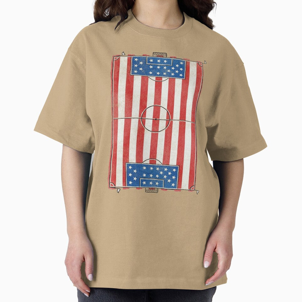 Vintage USA Soccer Field Flag. vintage. by EunsooLee