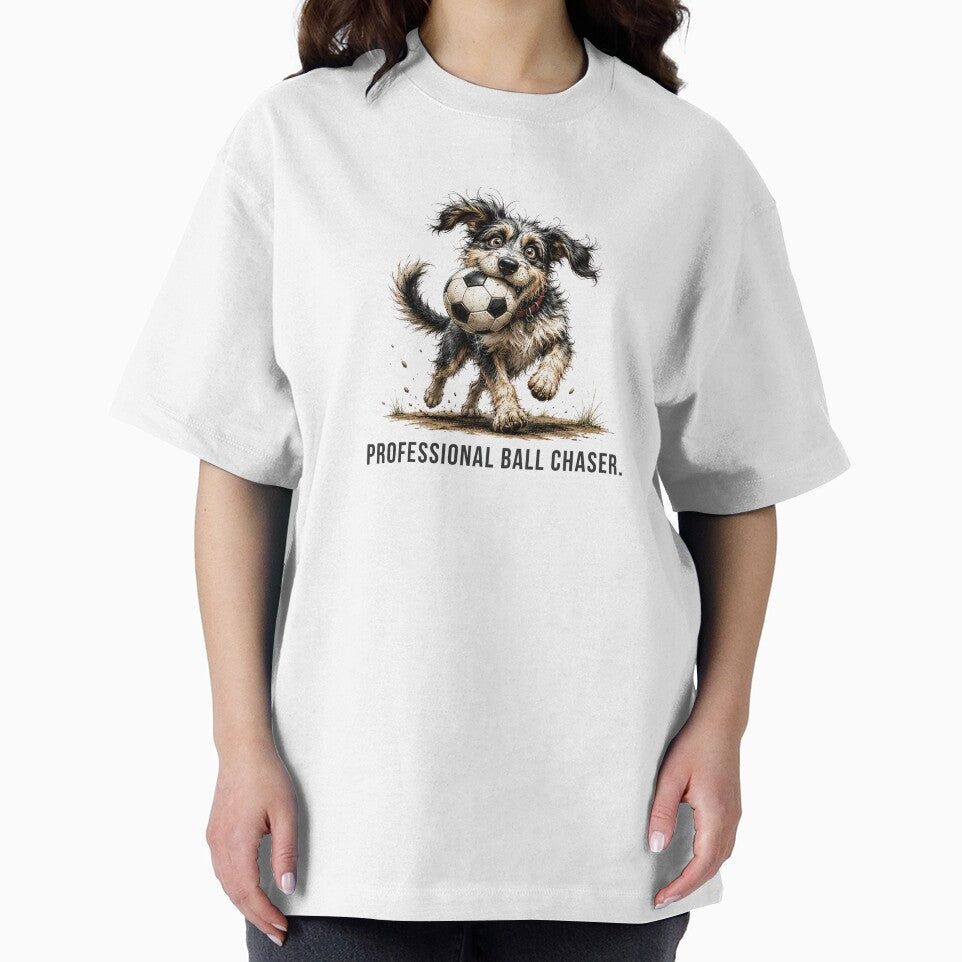 Professional Ball Chaser – Football Scruffy Dog Illustration by PAPIRO SIGLO XXI
