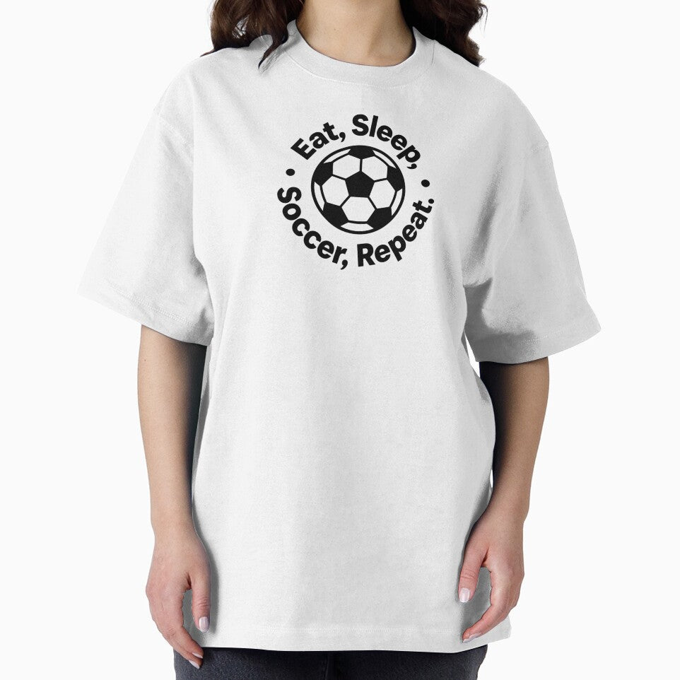 Eat Sleep Soccer Repeat Circular Football Design for World Cup 2026 by Dezinix