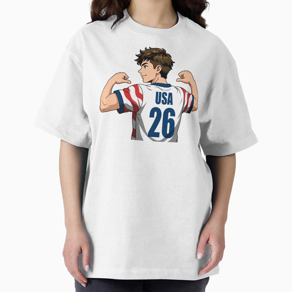 Anime USA Soccer Player Number 26 Jersey Back by Anne97s