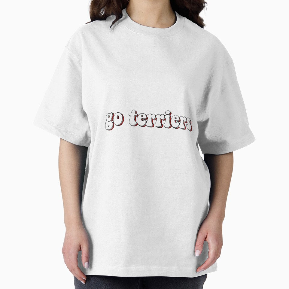 White Triple "Go Terriers" by Maggie S