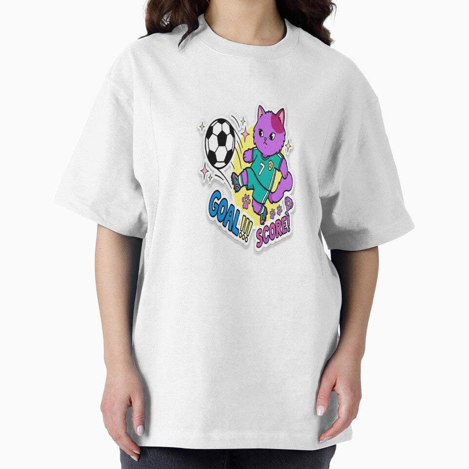 Cute Soccer Cat Goal by MochiMeteor