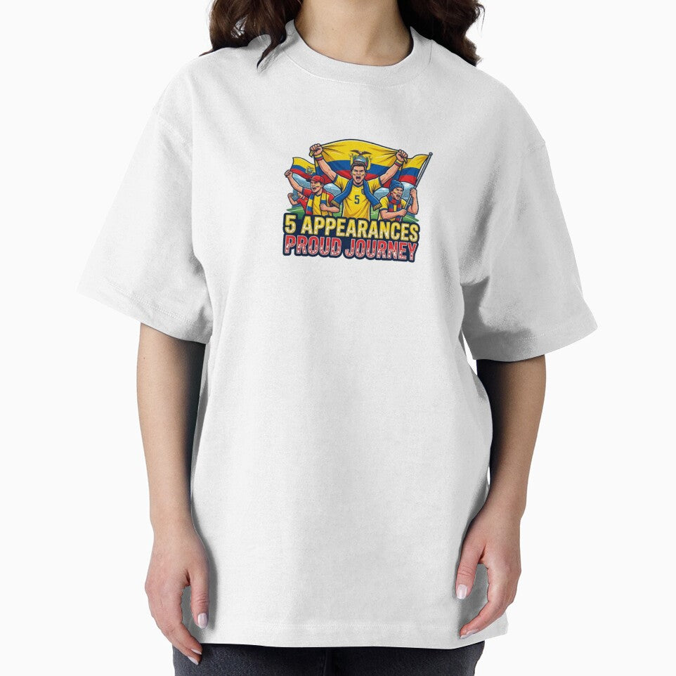 Ecuador Soccer Fans Sticker Proud Journey 5 Appearances by Imaginarium of Chaos falcon88