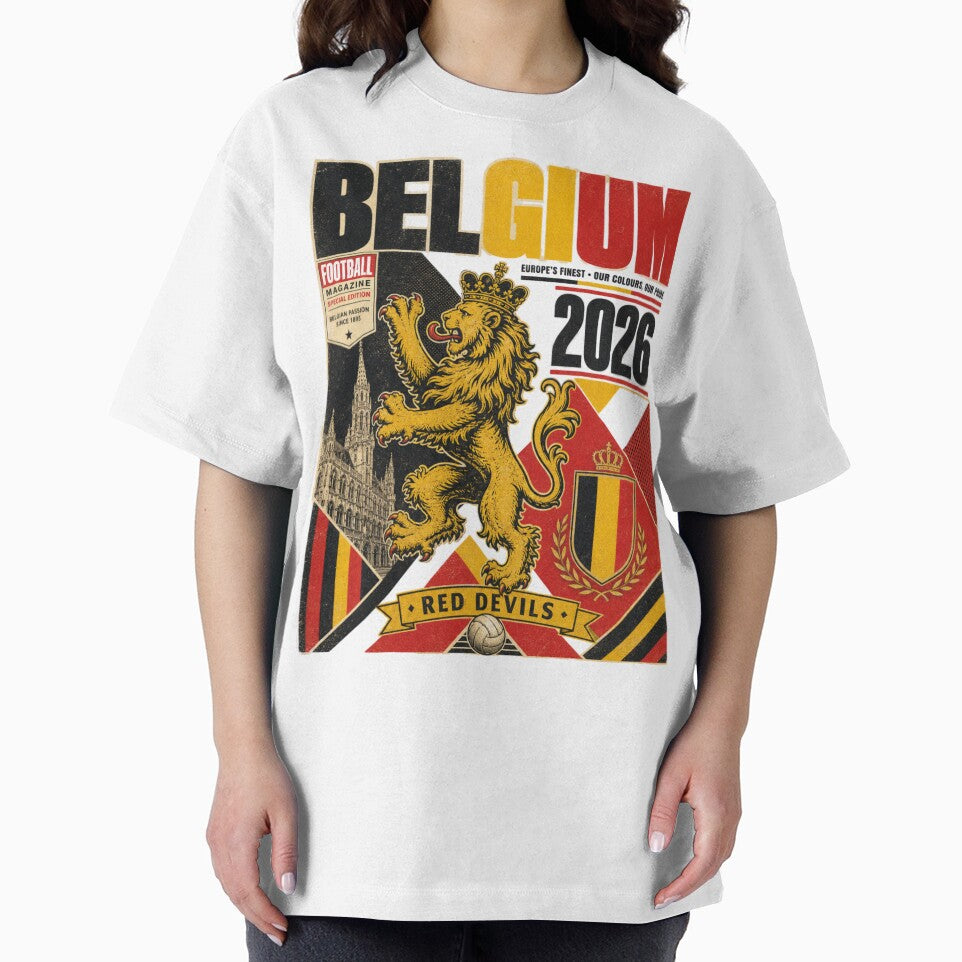 Belgium 2026 Football World Cup Glory | Red Devils Fan Supporter Shirt by rushaib