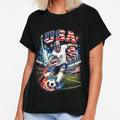 USA Soccer Skeleton Patriotic Collage by OceanBandwear
