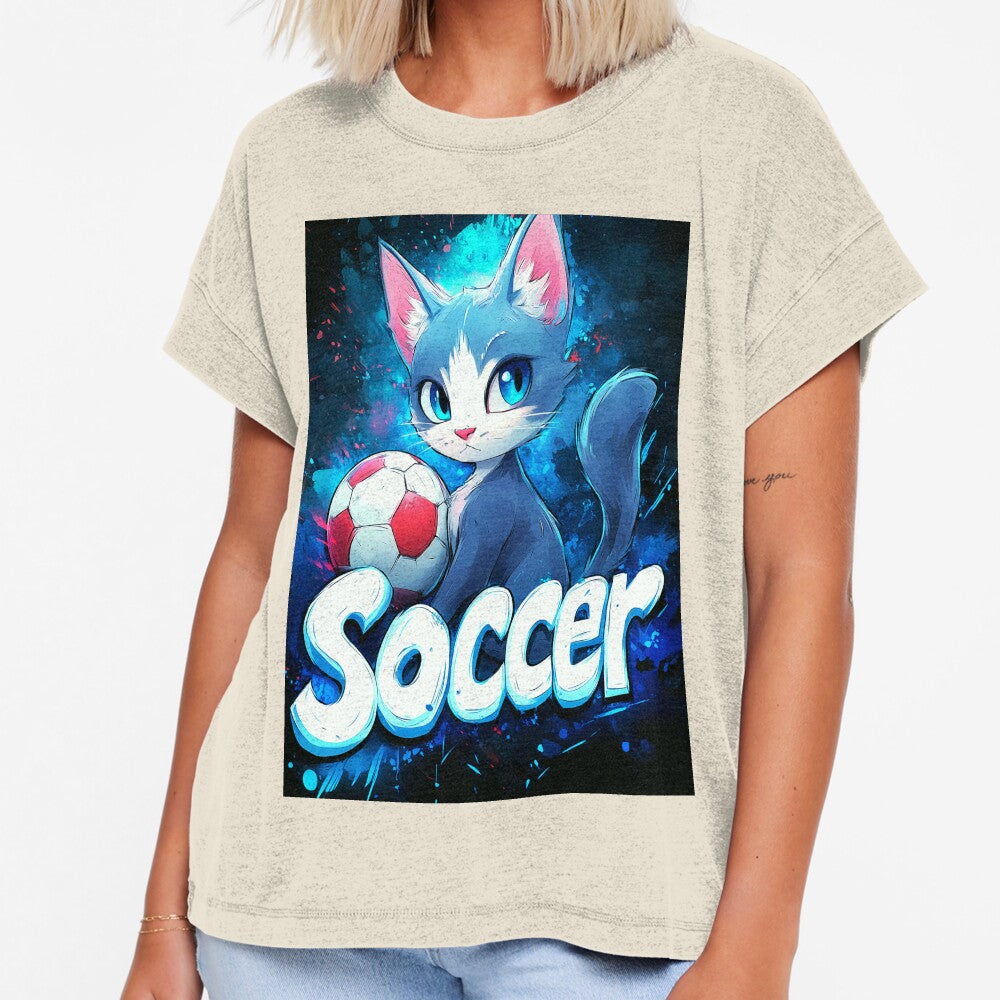 Vibrant Soccer Graffiti Cat by Gaming x Sports