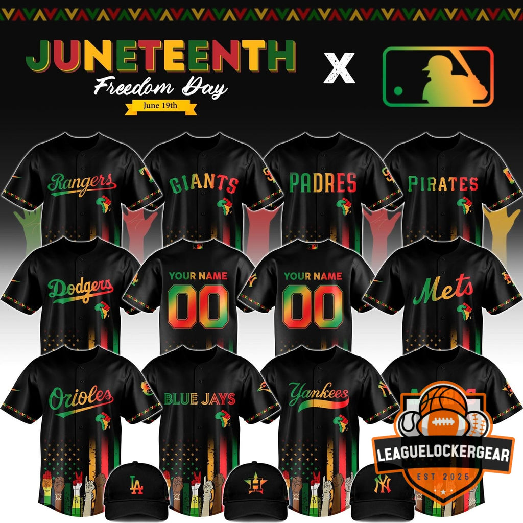 Texas Rangers Juneteenth Freedom Day Baseball Jersey