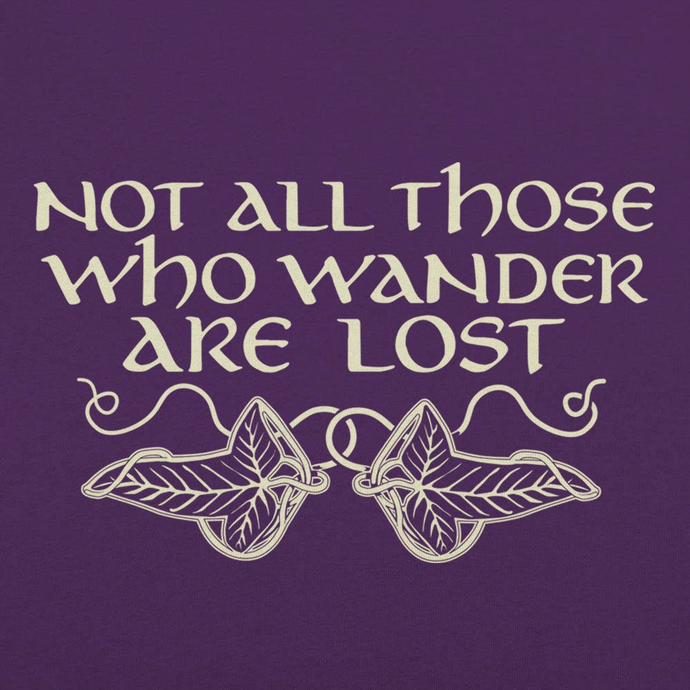 Not All Those Who Wander Are Lost Elven Leaf Brooch