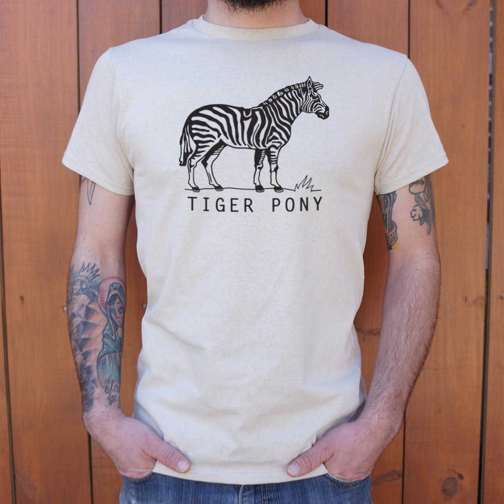 Tiger Pony Striped Zebra Pun Illustration