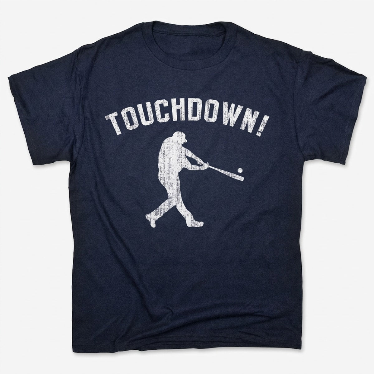 Touchdown Baseball Player Swinging a Bat