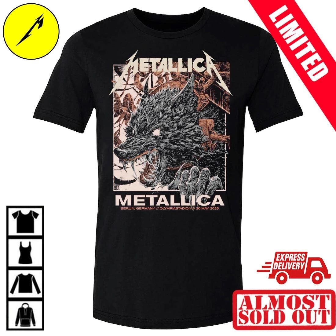 Collin Estrada Metallica Berlin 2026 Shirt – Official M72 Pop-Up Shop – Olympiastadion 30. Mai Limited