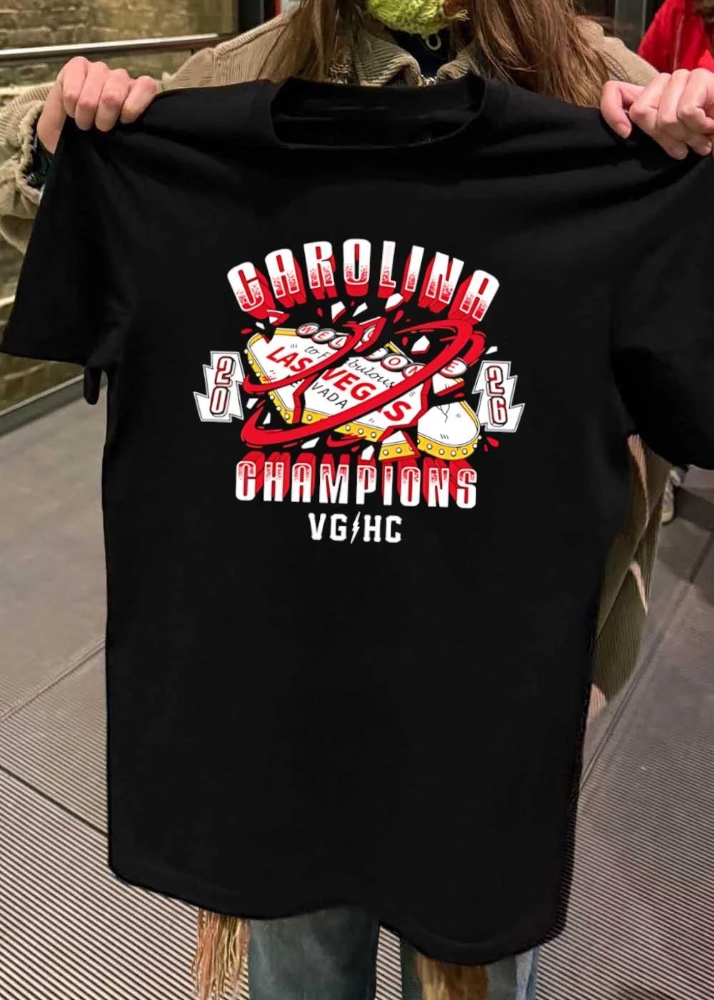 Carolina Champions 20 26 Las Vegas Welcome to Fabulous Nevada T-Shirt