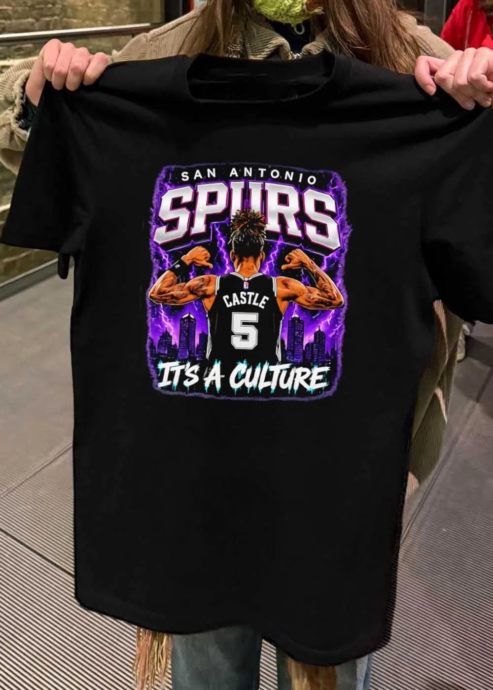Stephon Castle Back Pose San Antonio Spurs T-Shirt Its a Culture