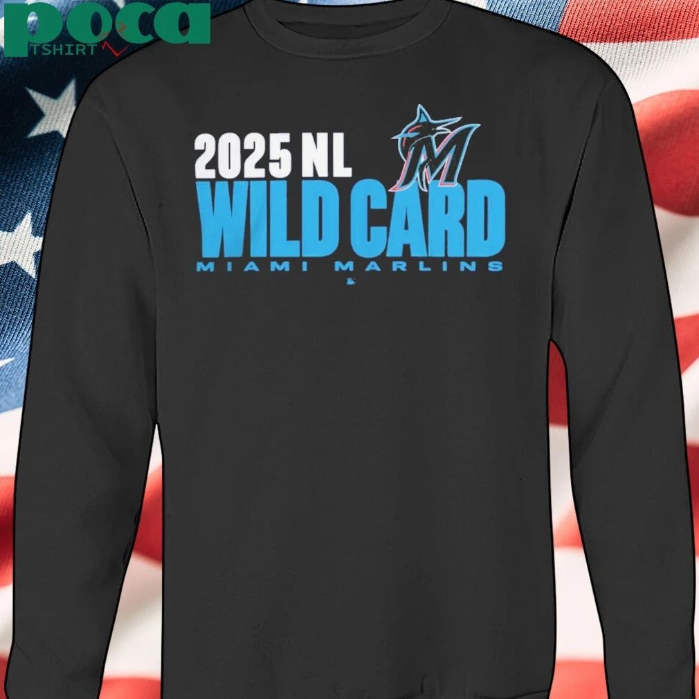 Miami Marlins 2025 Nl Wild Card Postseason Celebration Shirt