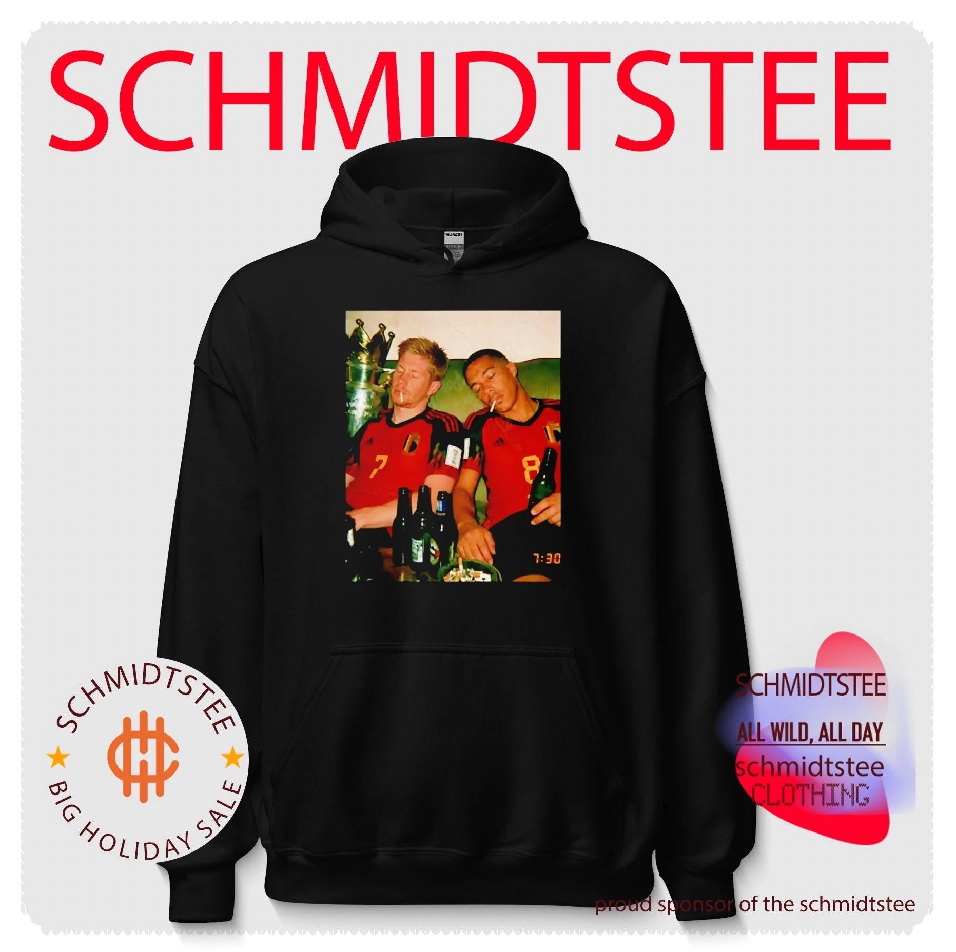 Kevin De Bruyne and Youri Tielemans Belgium National Team shirt