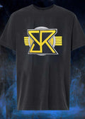 SR Logo Symbol Emblem Icon Design Yellow Gray Graphic T-Shirt