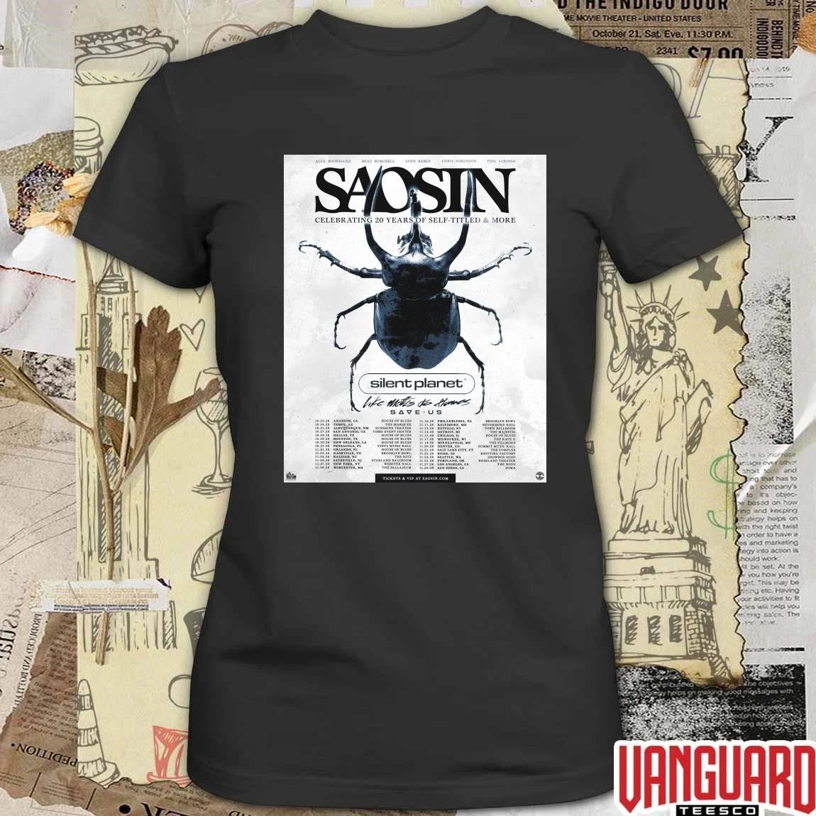Saosin Celebrating 20 Years Of Self-Titled And More Silent Planet Poster t-shirt