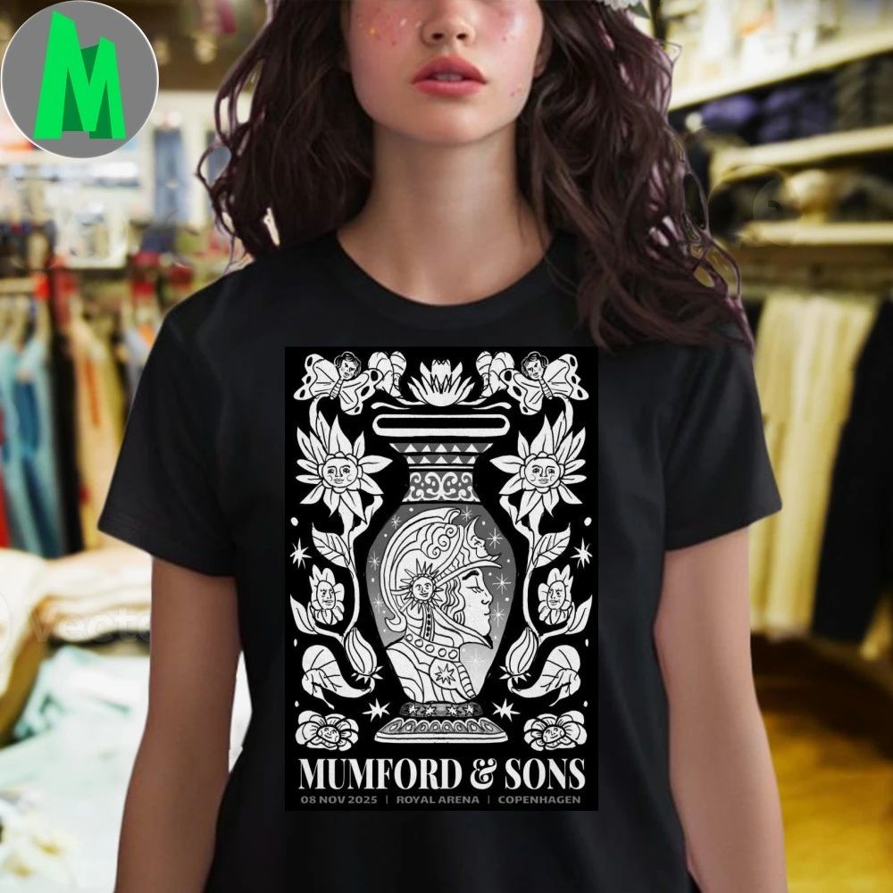 Mumford And Sons In Copenhagen Denmark On Nov 8 2025 Poster Shirt