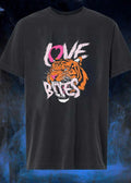 Love Bites Tiger Roaring Face T-Shirt