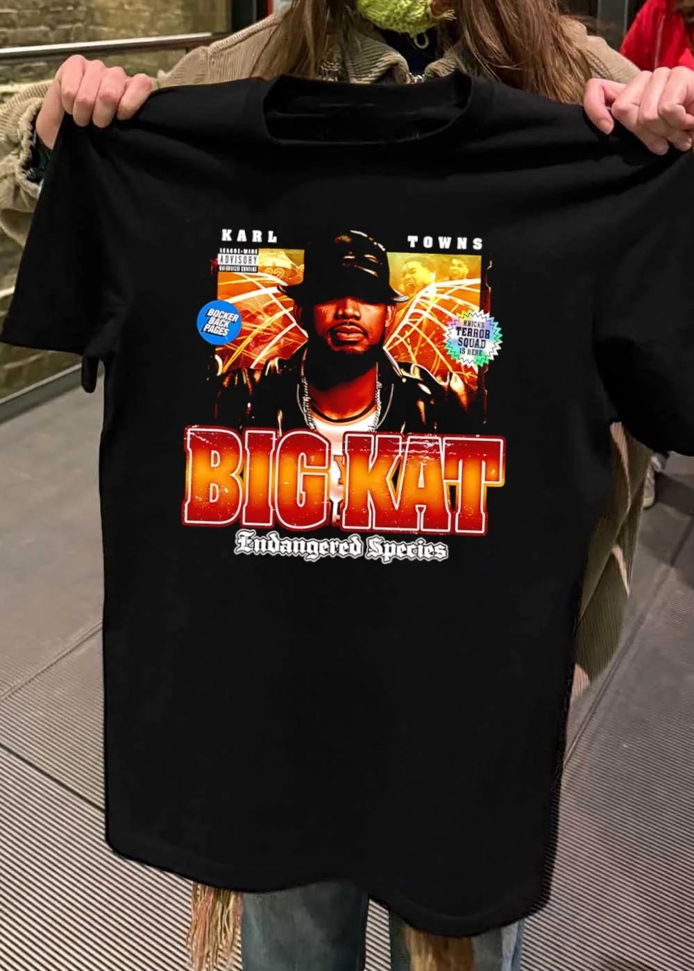 League Wide Advisory Karl Towns Big Kat Endangered Species Knicks T-Shirt