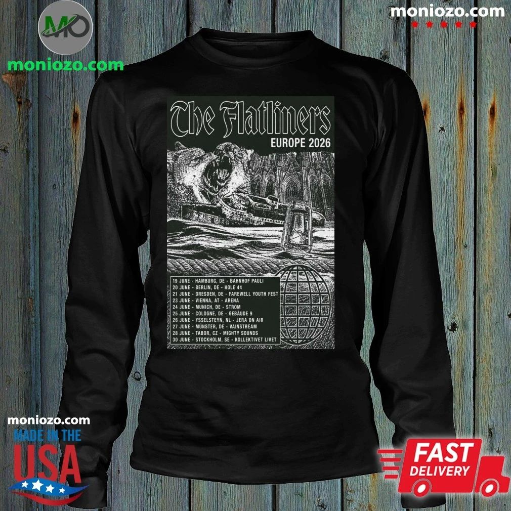 Original The Flatliners Europe 2026 Tour Poster Shirt