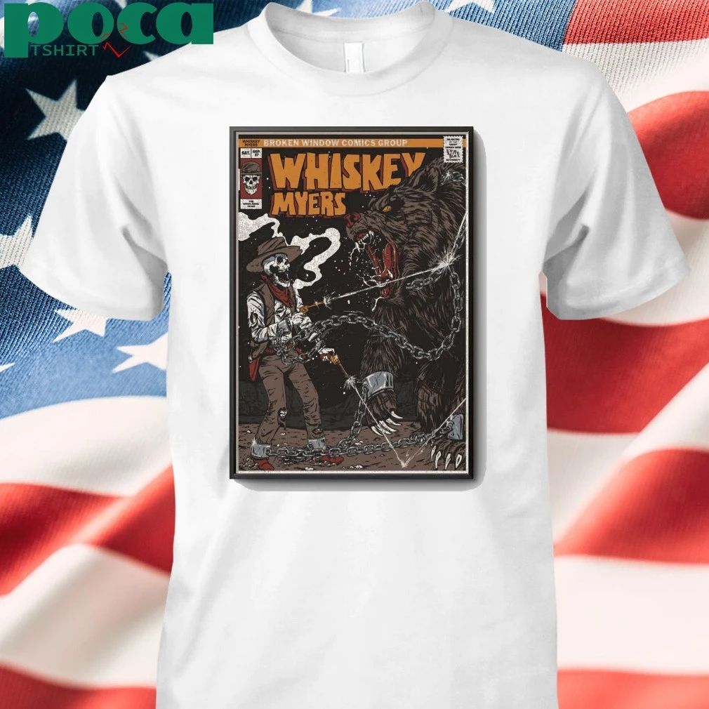 Whiskey Myers Sept 27 2025 In The Woodlands, TX Tour Poster shirt