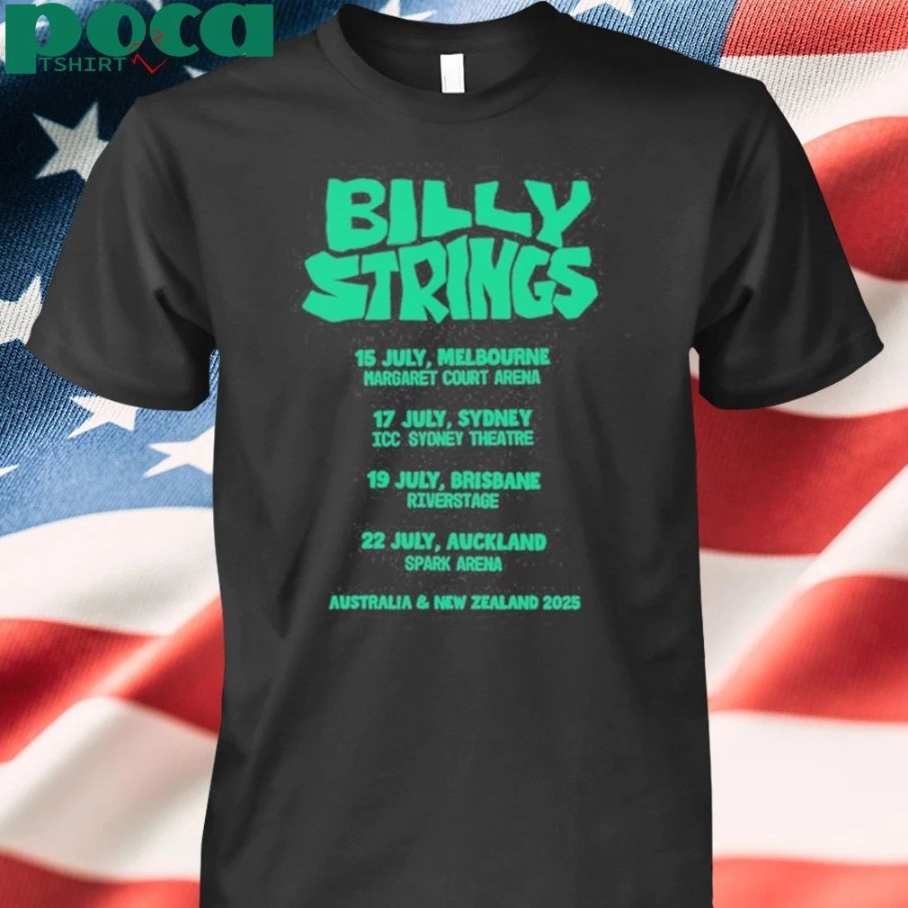 Billy Strings 2025 Tour Australia and New Zealand Shirt