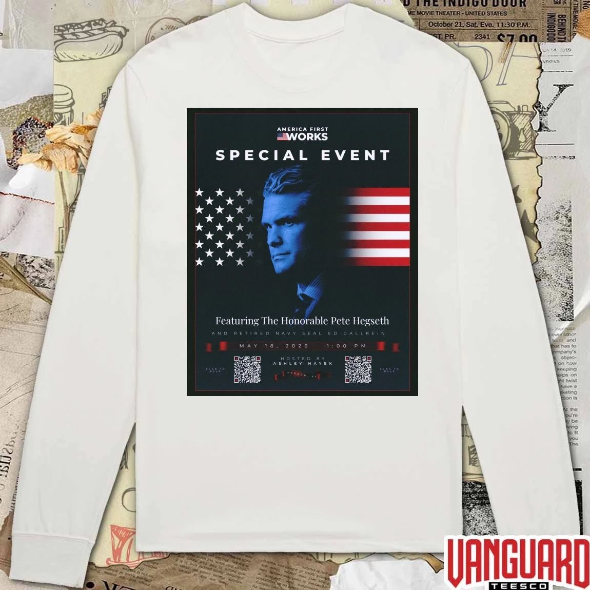 America First Works Special Event Ft The Honorable Pete Hegseth May 18 2026 Poster t-shirt
