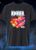 San Antonio Spurs Basketball Flying Comet Trails Team T-Shirt