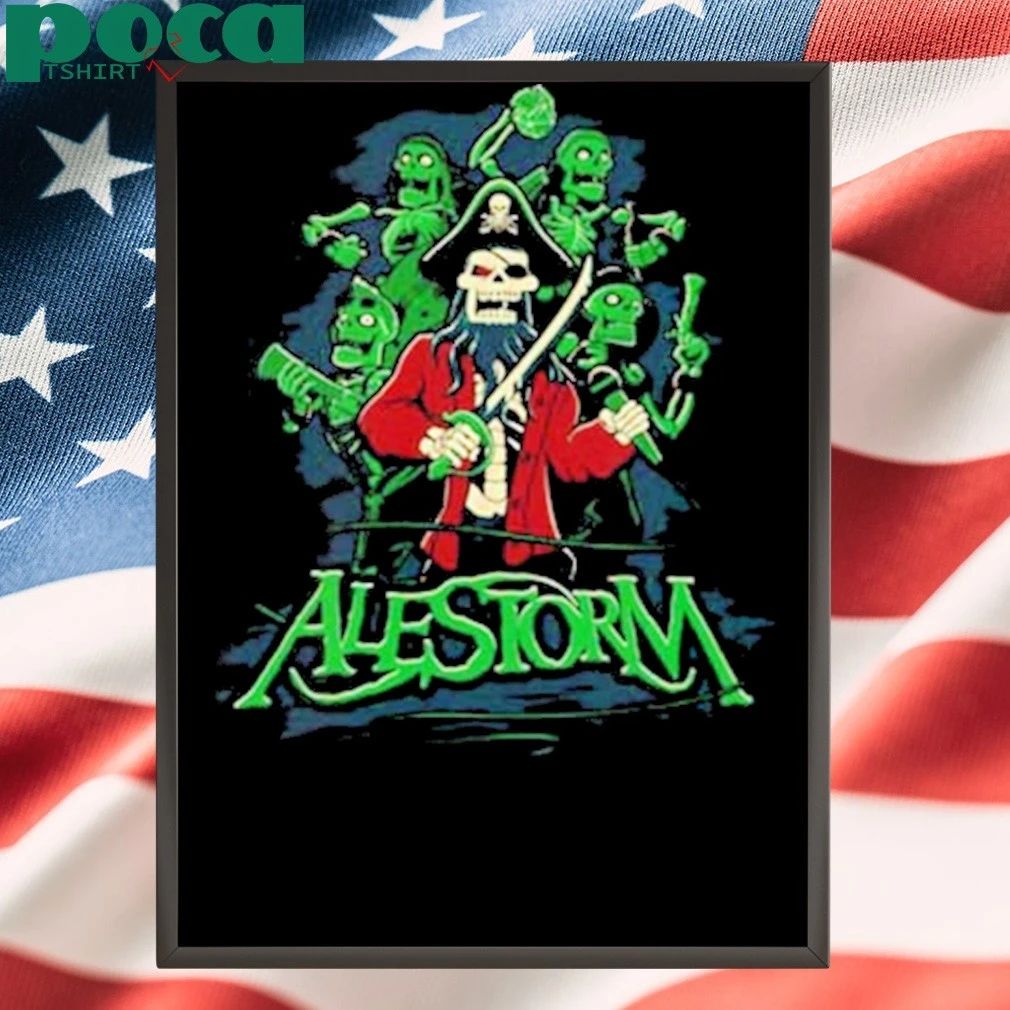 Alestorm Killed to Death By Piracy Thunderfisting America 2025 Tour Shirt
