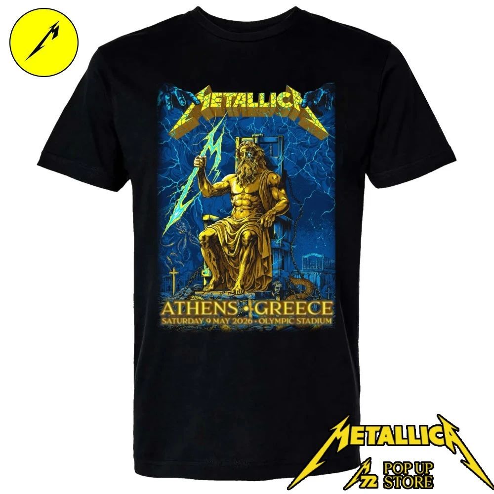 Metallica M72 Athens Pop-Up Shop Greece At Olympic Stadium May 9, 2026 By Revolverdart Shirt