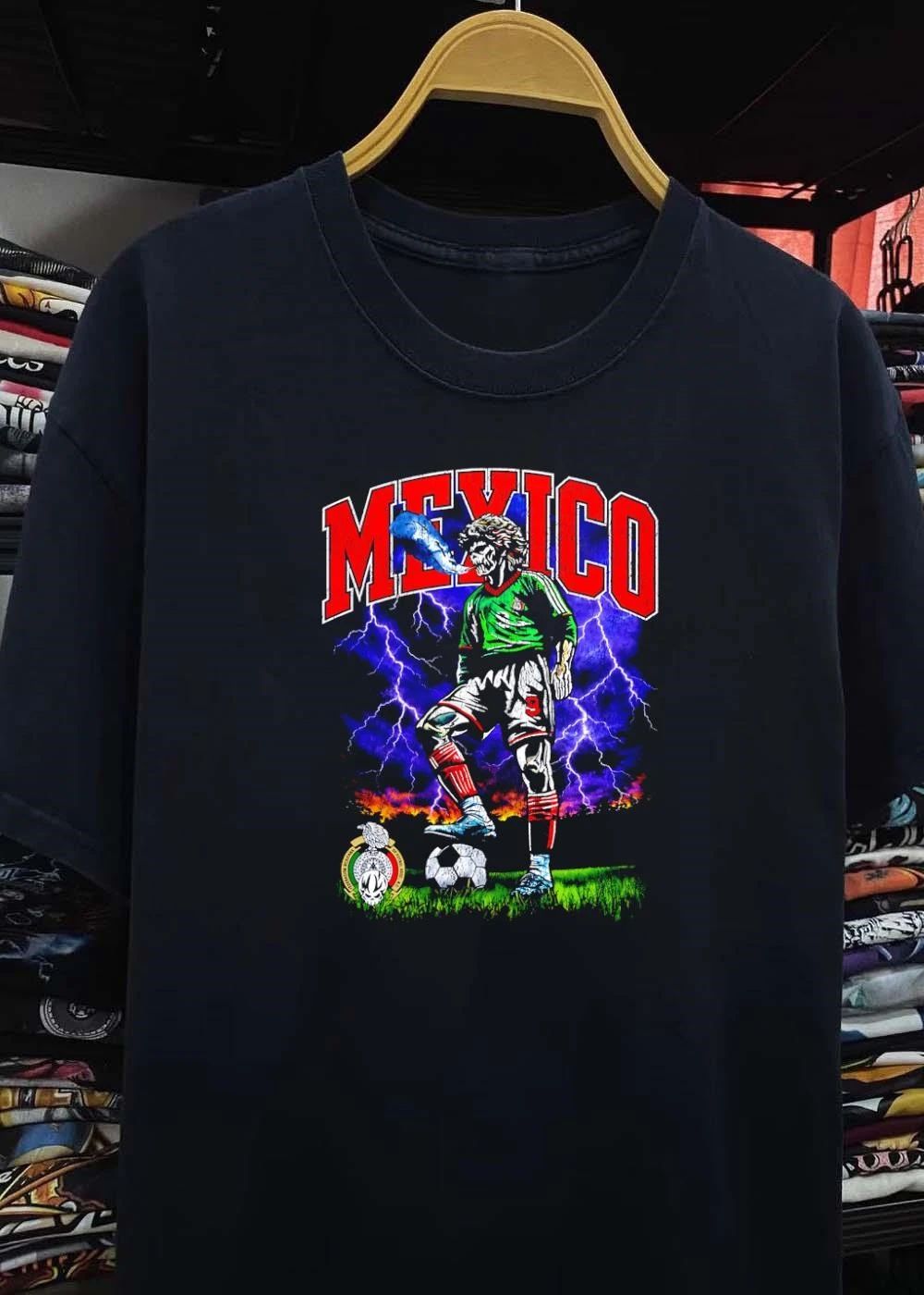 Federacion Mexicana de Futbol Asoc AC Skeleton Soccer Player Mexico T-Shirt
