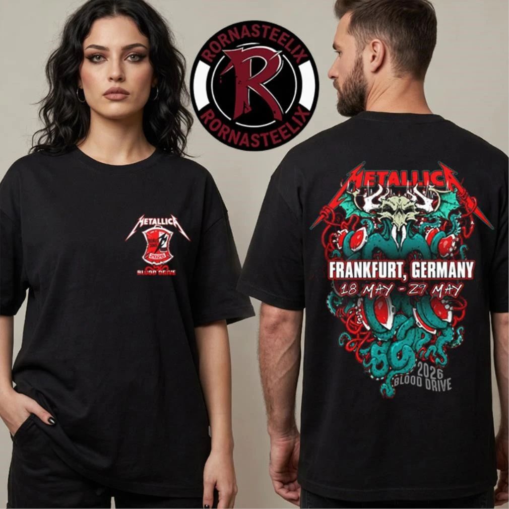 Metallica x Red Cross Blood Drives M72 World Tour 2026 Frankfurt Germany On May 18 29 2026 Donate Blood To Save Lives Shirt