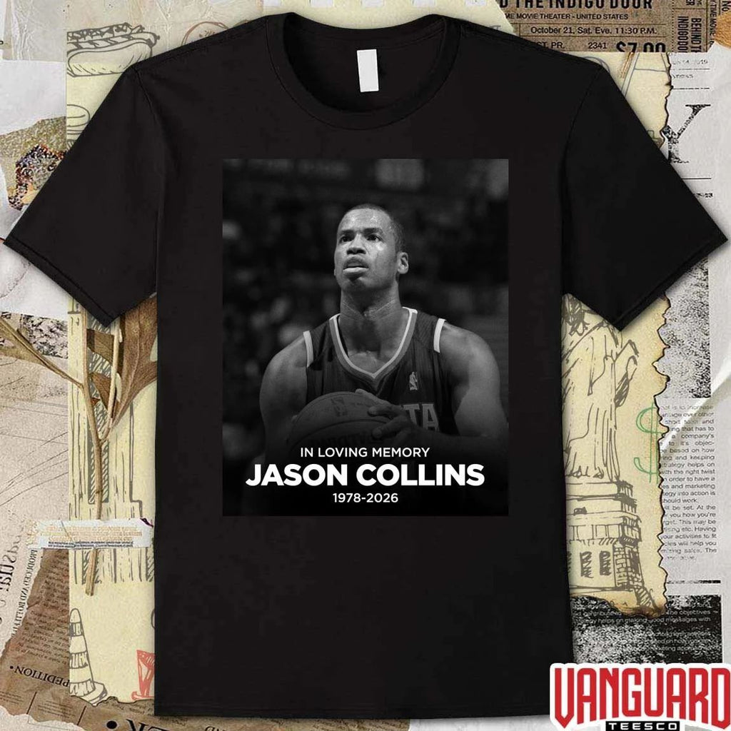 In Loving Memory Jason Collins 1978 – 2026 Atlanta Hawks Poster t-shirt