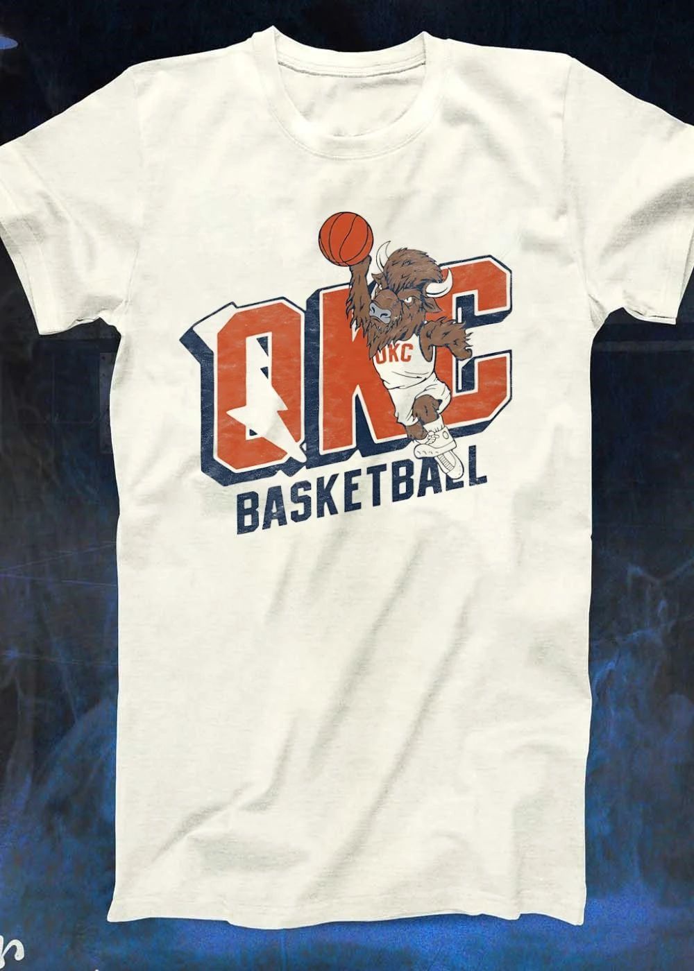 Rumble Oklahoma City Thunder basketball NBA OKC basketball shirt