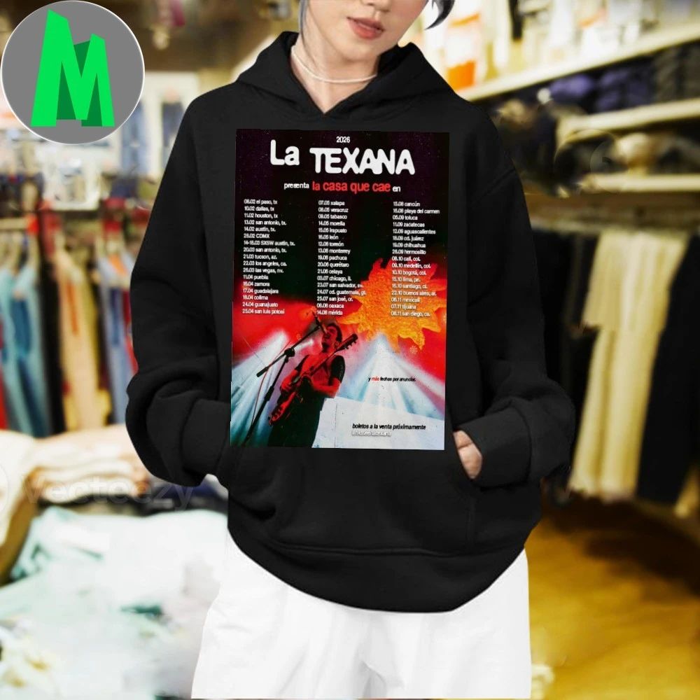 La Texana La Casa Que Cae En Vivo Tour 2026 Poster Shirt