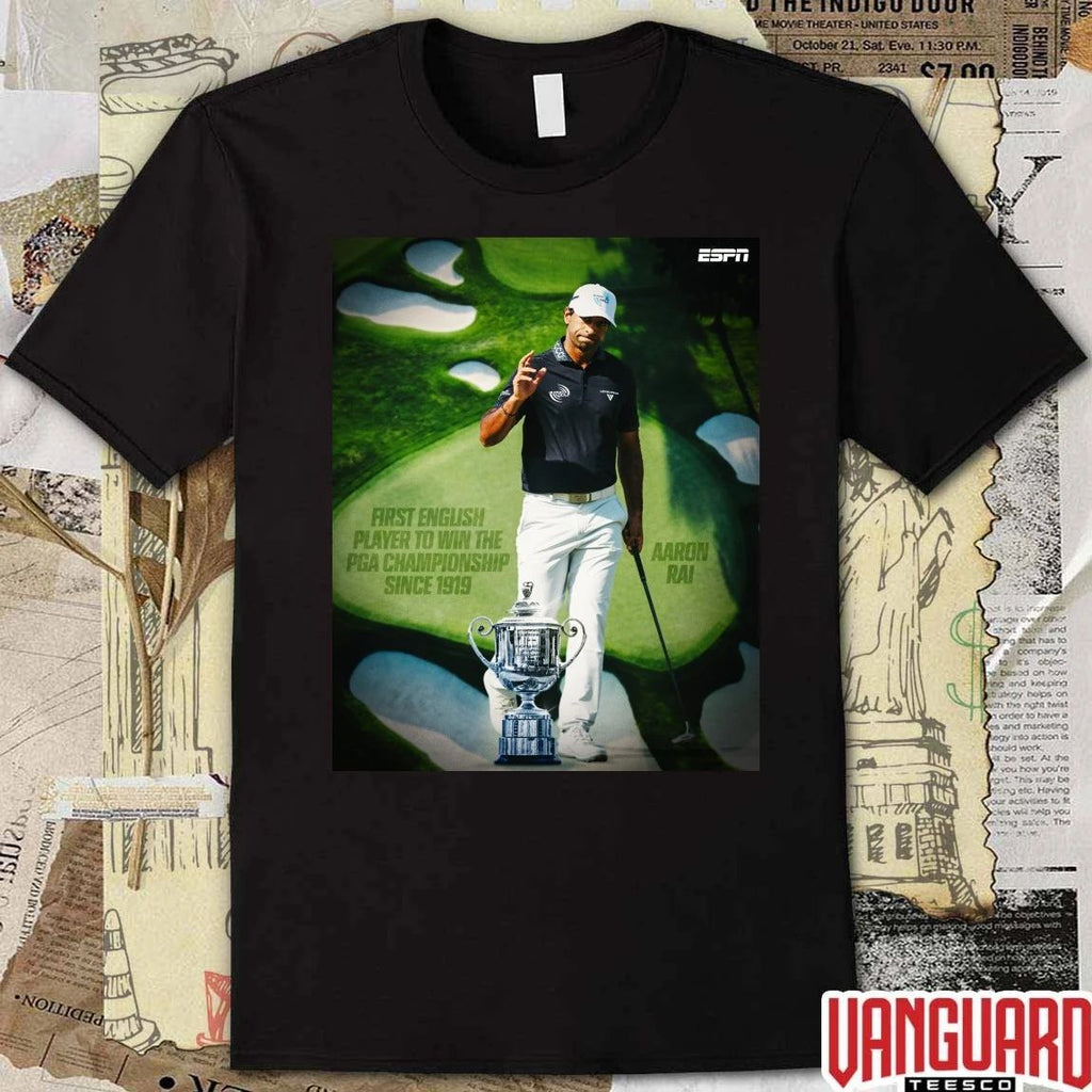 Aaron Rai First English Player To Win The PGA Championship Since 1919 Poster t-shirt